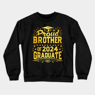 Proud Brother of 2024 Graduate, Graduation Celebration Crewneck Sweatshirt